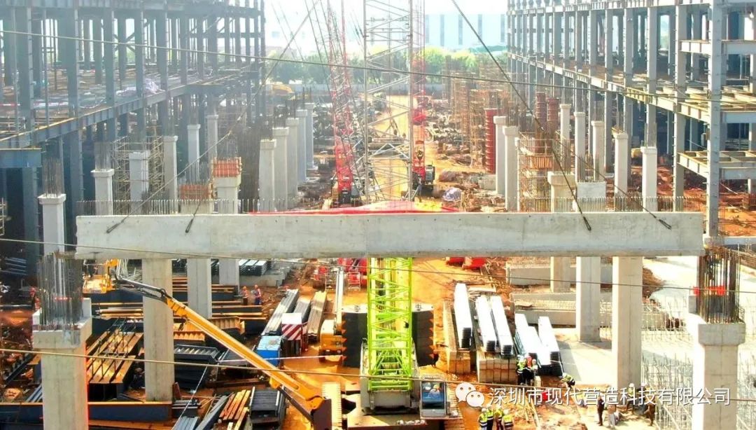 喜報|國貿物流?？趥}儲項目預應力梁首吊成功